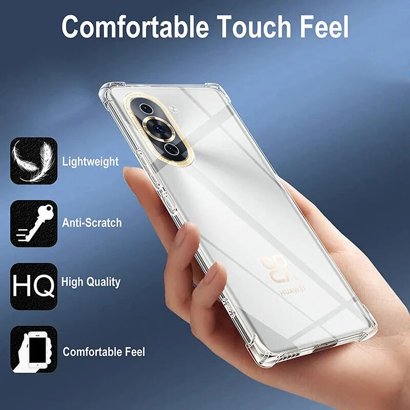 Новый прозрачный чехол из ТПУ для Huawei Pura 70 Pro Ultra Nova 12i 12S 12 SE 11 11i защитный