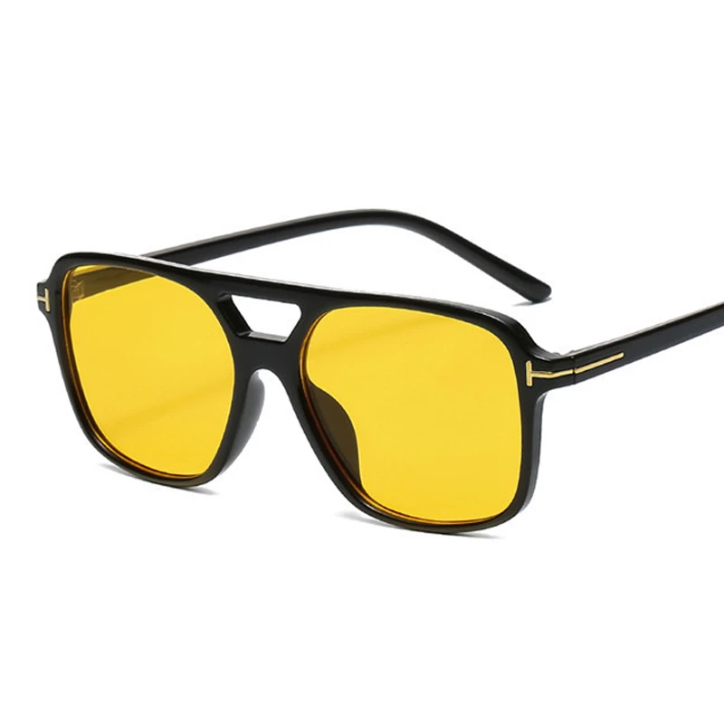 

Vintage Square Sunglasses Women Retro Brand Mirror Sun Glasses Female Black Yellow Fashion Candy Colors Feminino