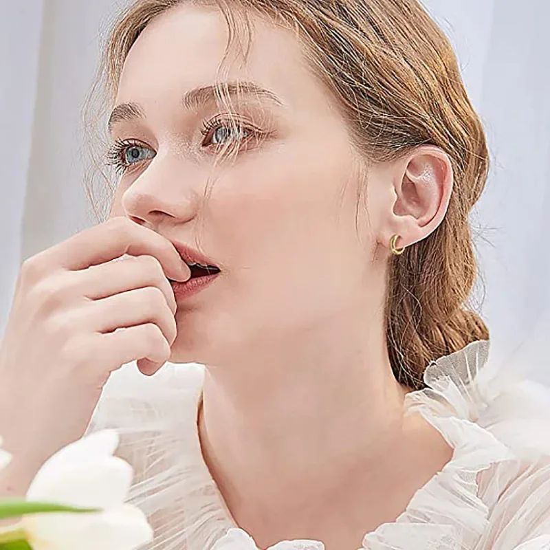 Модные высококачественные серьги-гвоздики Circleunique Feelversatilesimple для женщин