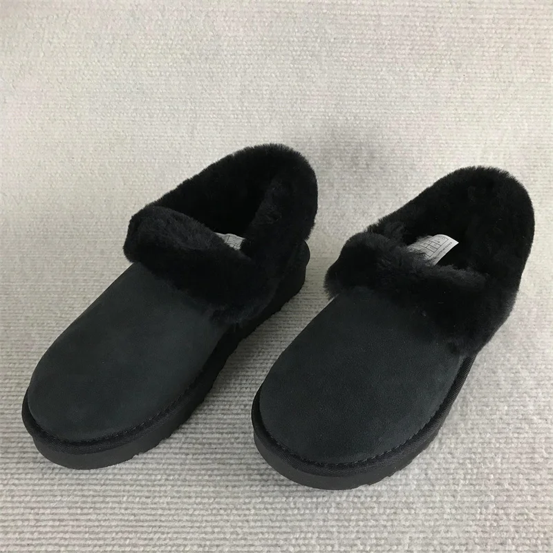 Женские ботинки на плоском каблуке кожаная женская обувь австралийская зимняя