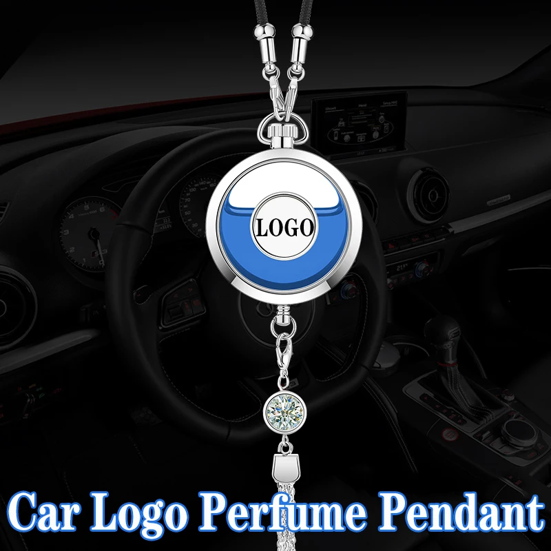 

Car Logo Air Freshener For Honda Toyota DODGE JEEP MG LADA VW FIAT Ford Diffuser Fragrance Scent Rearview Mirror Pendant Perfume