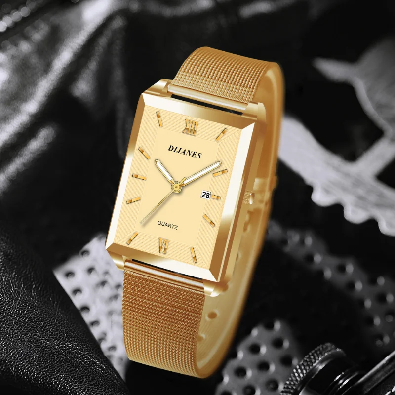 Luxury Fashion Gold Watch for Women Stainless Steel Quartz Wristwatch Women's Watches Ladies Calendar Clock Montre Femme Mujer