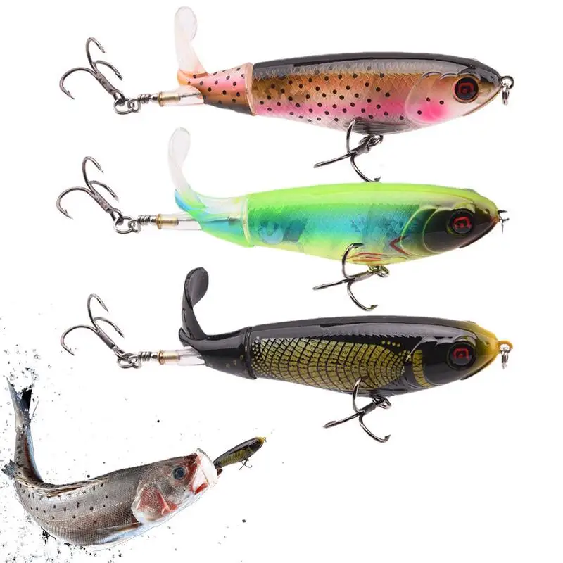 

Propeller Bait 3pcs Tail Spinner Lure For Bass Fishing Whopper Fishing Lure Floating Baits Lures For Trout Pike Perch Top Water