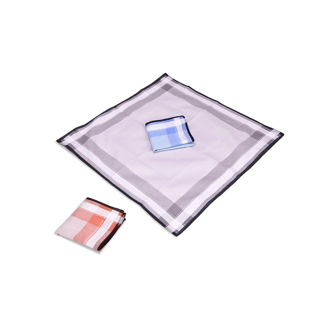 

10 Pieces Plaid Handkerchief Clothing Matching Women Hand Towel All-match Cotton Hankie House Travel Shopping Use