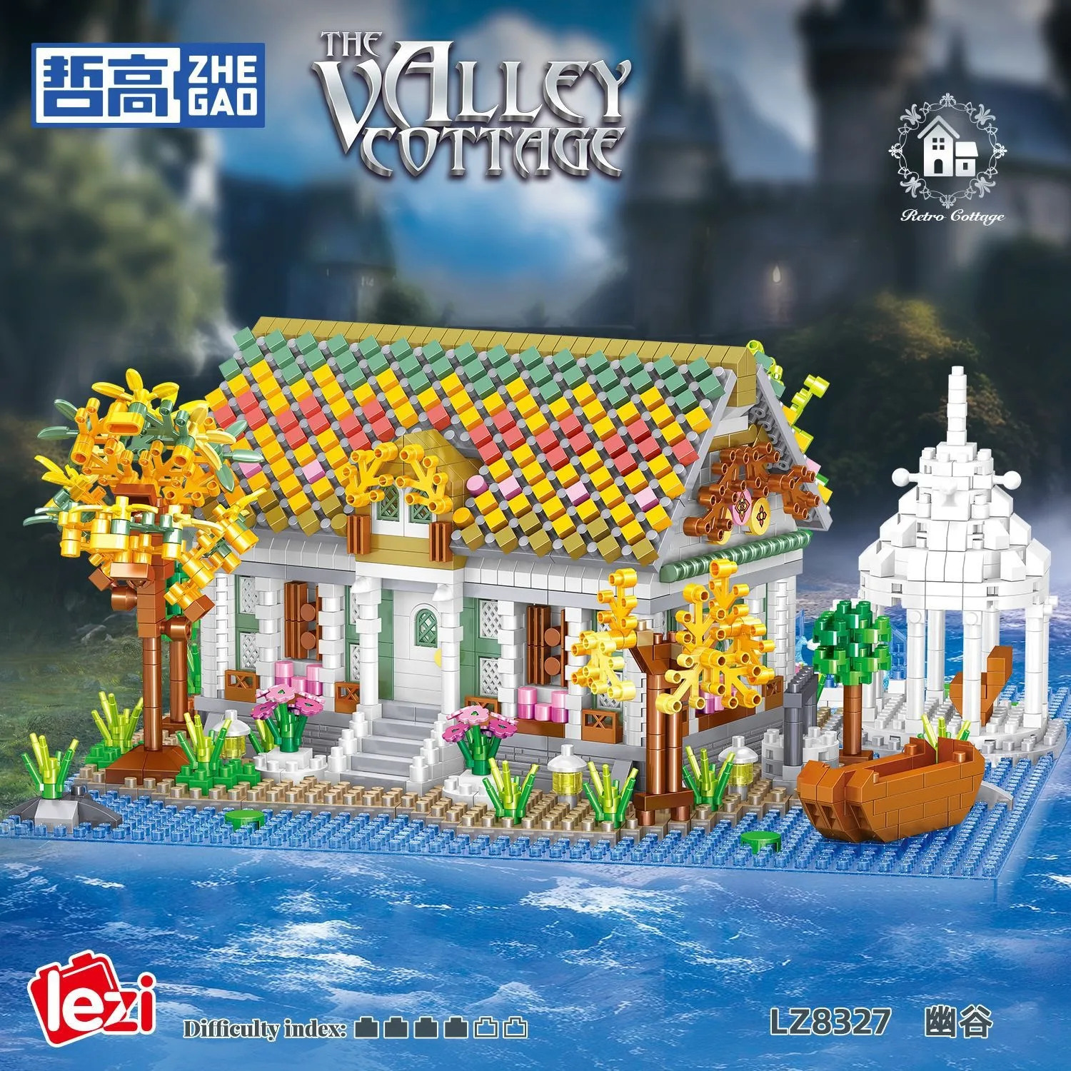 Модульные здания из фильма MOC Lord Rings The Valley Cottage Rivendell модель 2710 шт. мини-кирпичные