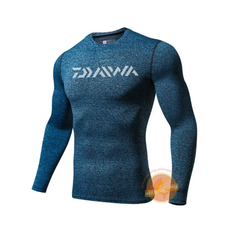 

2021 New Men Tight-fitting Quick-drying Fitness Fishing Clothes Sports Training Wicking Breathable Long Sleeve Fishing Clothing