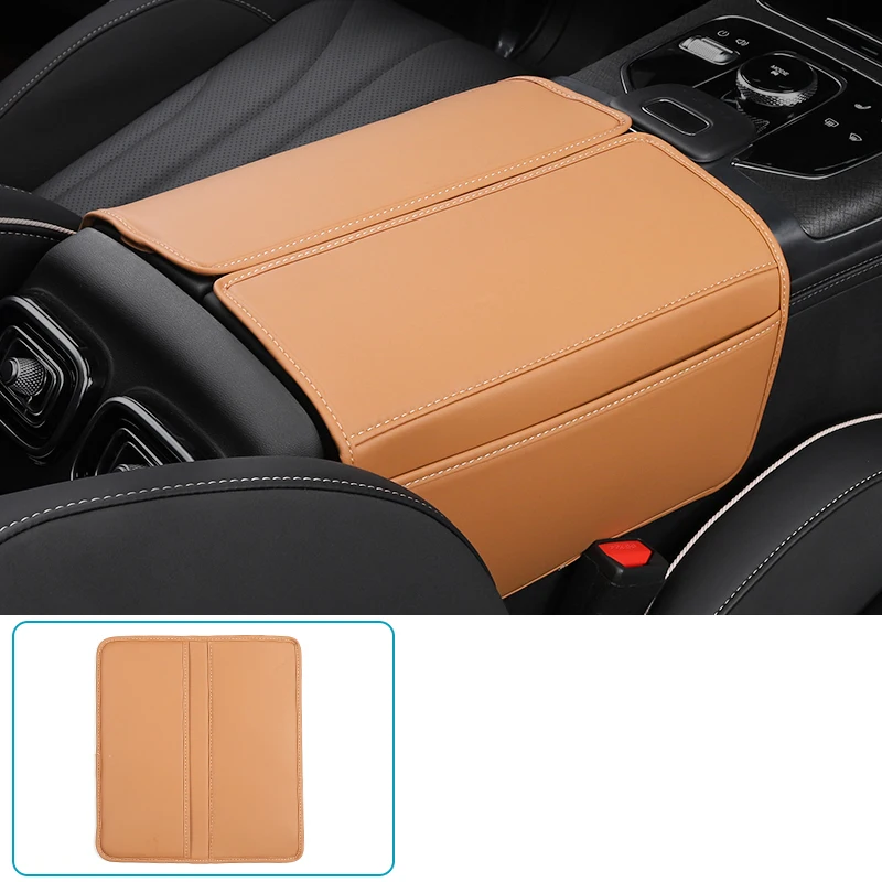 

Для JAECOO J8 2024 автомобильный Стайлинг подлокотник защита от грязи накладка наклейка чехол из искусственной кожи модифицированные автомобильные аксессуары