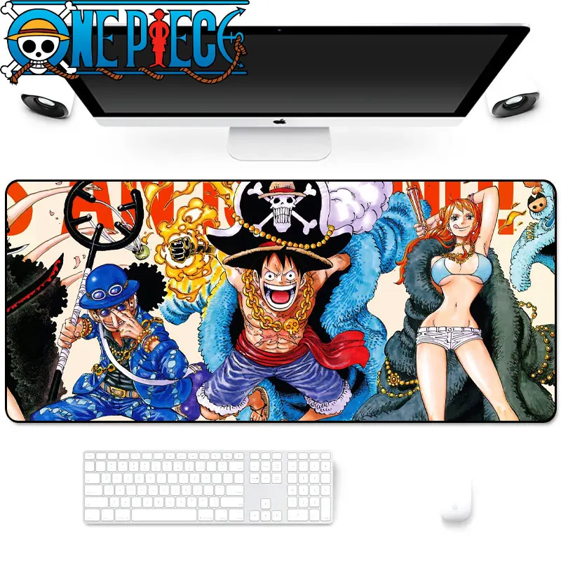 

Аниме One Piece манга Луффи Зоро Противоскользящий прочный резиновый большой игровой коврик для мыши Компьютерная игровая клавиатура для ПК ст...