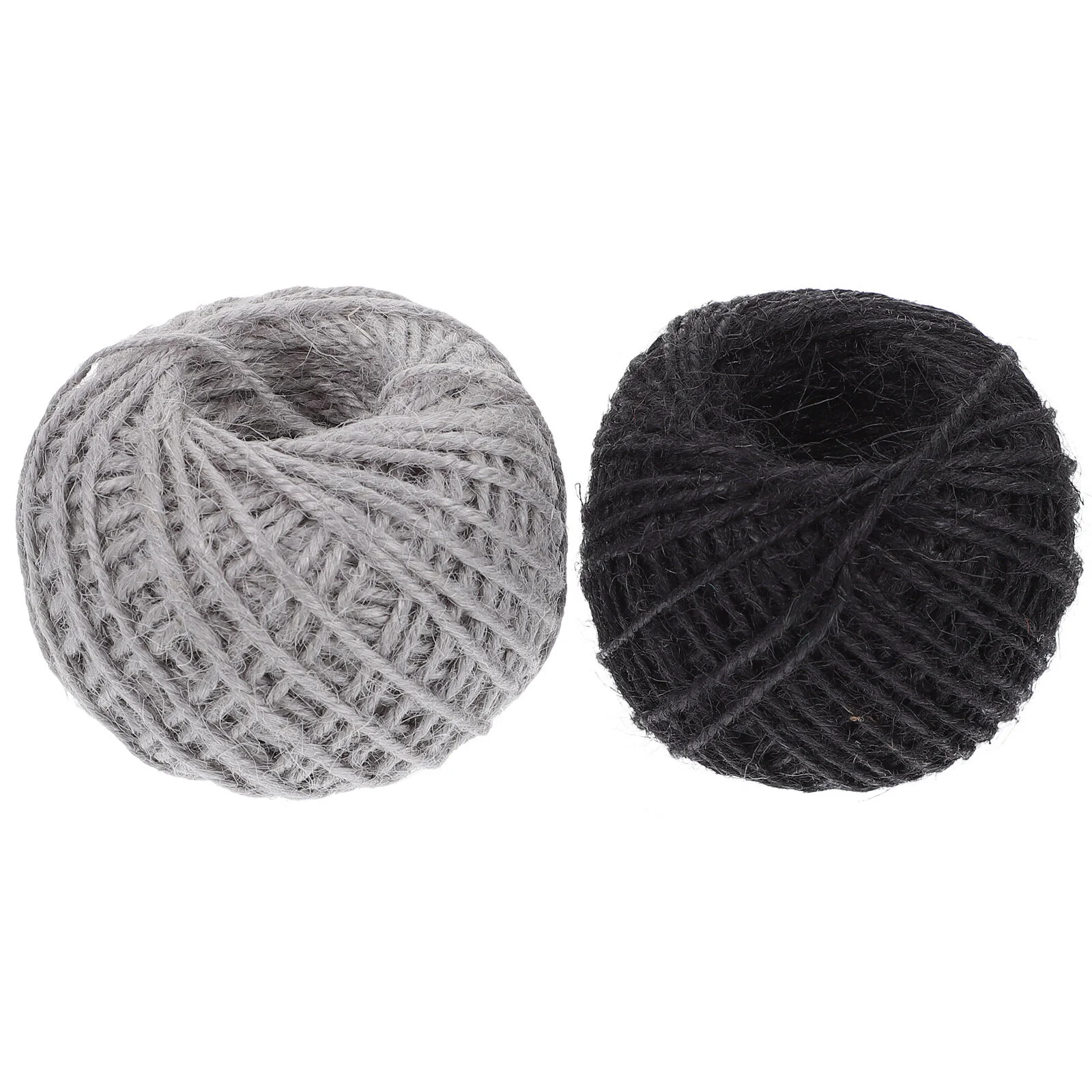 

2 Rolls Gray Decor Natural Threads Twine String Consumables Numb DIY Gift Colorful