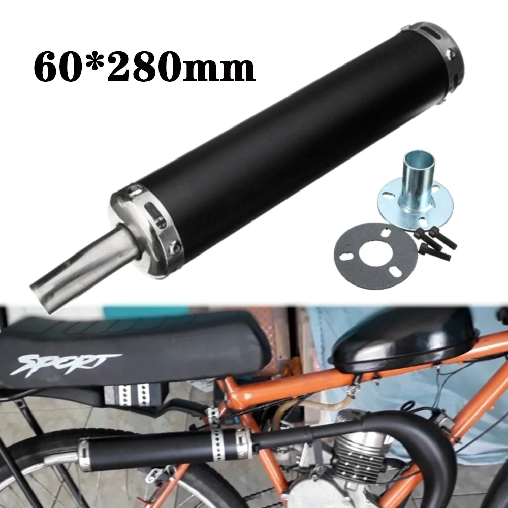 

20MM Two Stroke Scooter Dirt Motorcycle Racing Exhaust Pipe 60x280mm Muffler Silencer Gasket 2 Stroke 50-250CC