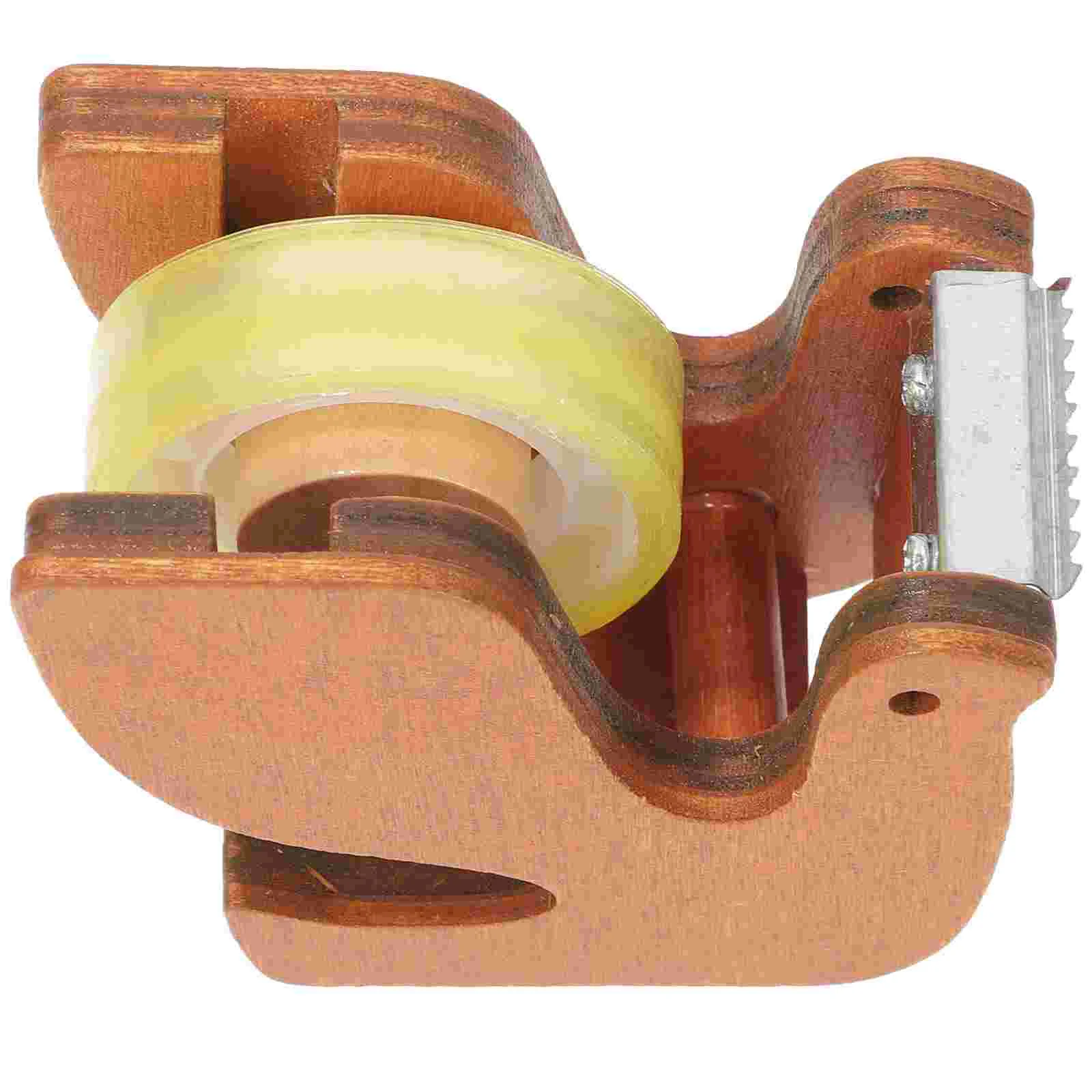 

Tape Dispenser Wood Tape Holder Small Tape Holder School Office Supplies Desktop Tape Holder