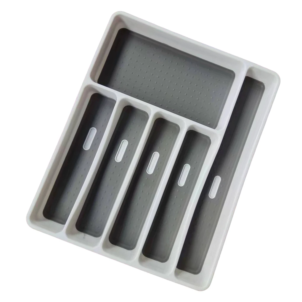 

Пластиковый ящик-органайзер для лотка, разделитель, держатель для хранения, ложка, кухня