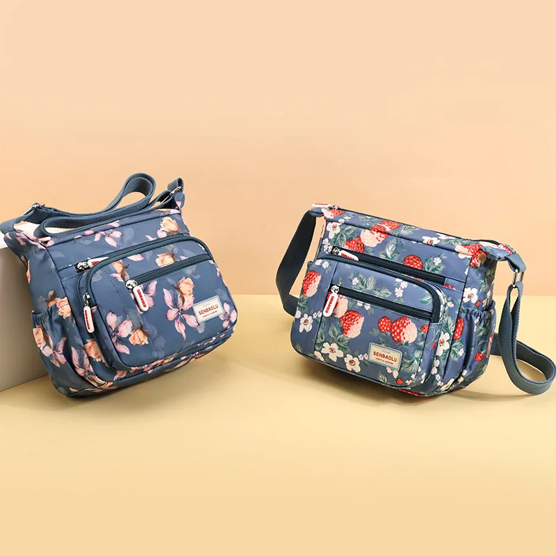 Женская сумка через плечо универсальная простая в Корейском стиле из ткани