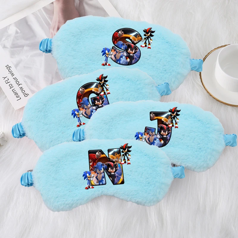Плюшевые накладки на глаза Sonics для сна с рисунком в стиле аниме патчи глаз