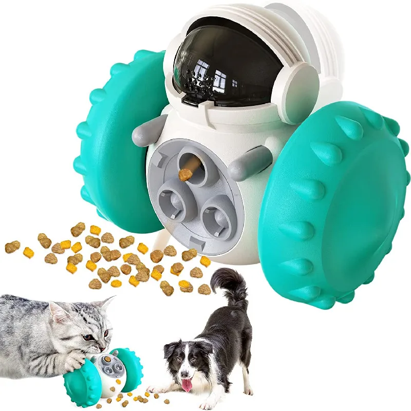 

Dog Toys Cat Balance Car Slow Feeder Puppy Tumbler Bowl MultiFunctional Puzzle Toy Exercise Game Feeding Device Dog Accessories