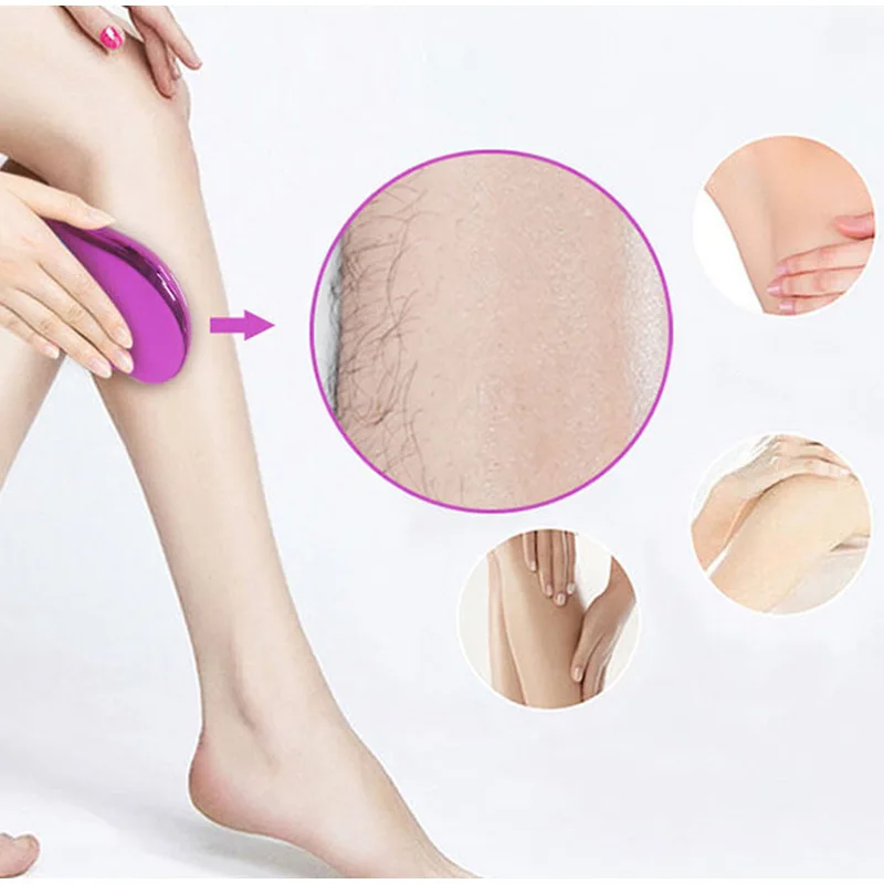 

New Crystal Epilator Hair Remover Physical Safe Crystal Hair Eraser Magic Glass Reusable Waterproof Body Care Wholesale