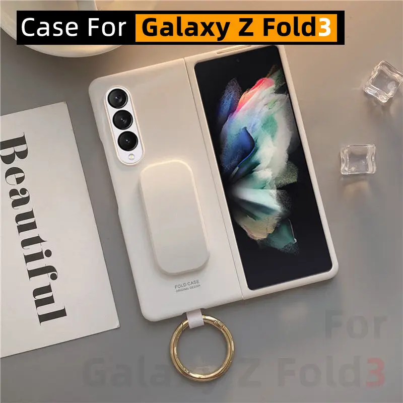 

Чехол для Samsung Galaxy Z FOLD3, Galaxy Z fold 3 5g чехол из поликарбоната с держателем для телефона