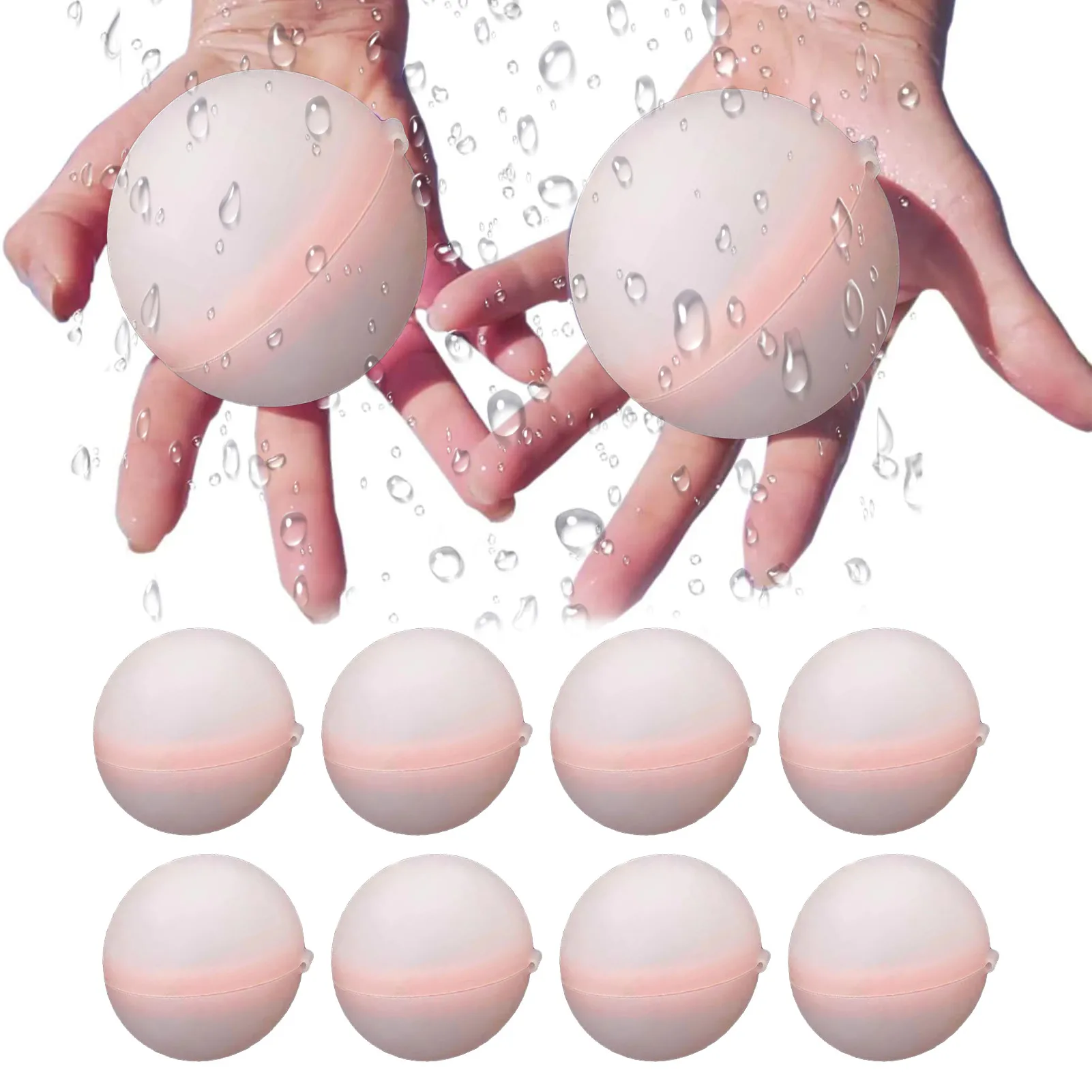 

Novelty Silicone Reusable Filling Water Ball Funny Summer Outdoor Toy Magnetic Waterfall Ball Water Balloons Bombs Toys For Kids