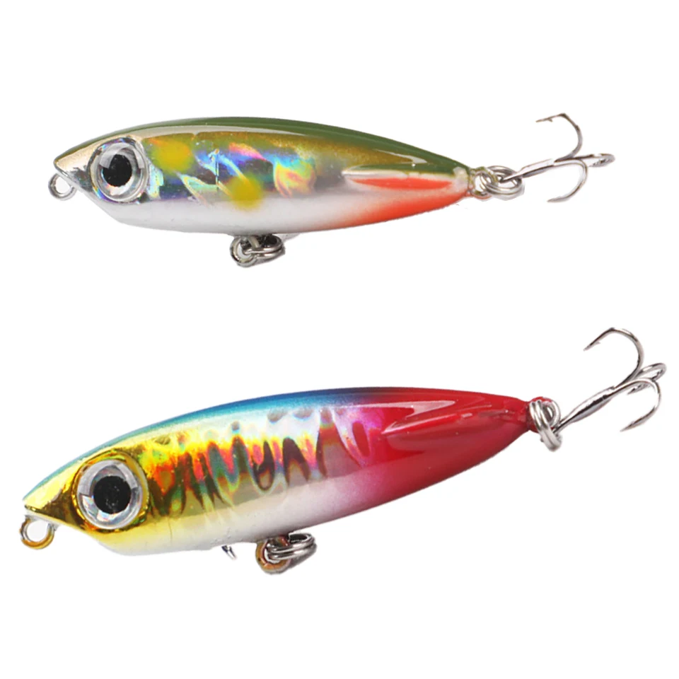 Hard Bait 3d Eye Hard Bait Float Shaker Minnow Bait Treble Hook Pesca Fishing Gear