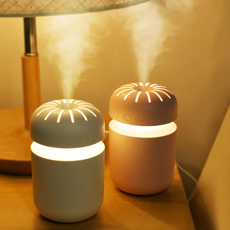 

300ml Air Humidifier USB Aromatherapy Humidifiers Diffusers Colorful Night Lights Mini Essential Oils Diffuser Car Freshener