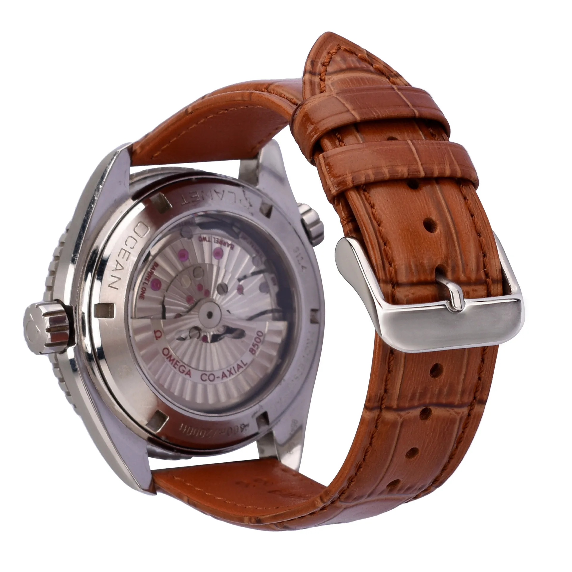 Crocodile Pattern Cow Leather Watch Strap Sports Sweatproof Leather Watch Strap Fine Steel Needle Buckle Butterfly Buckle Watch