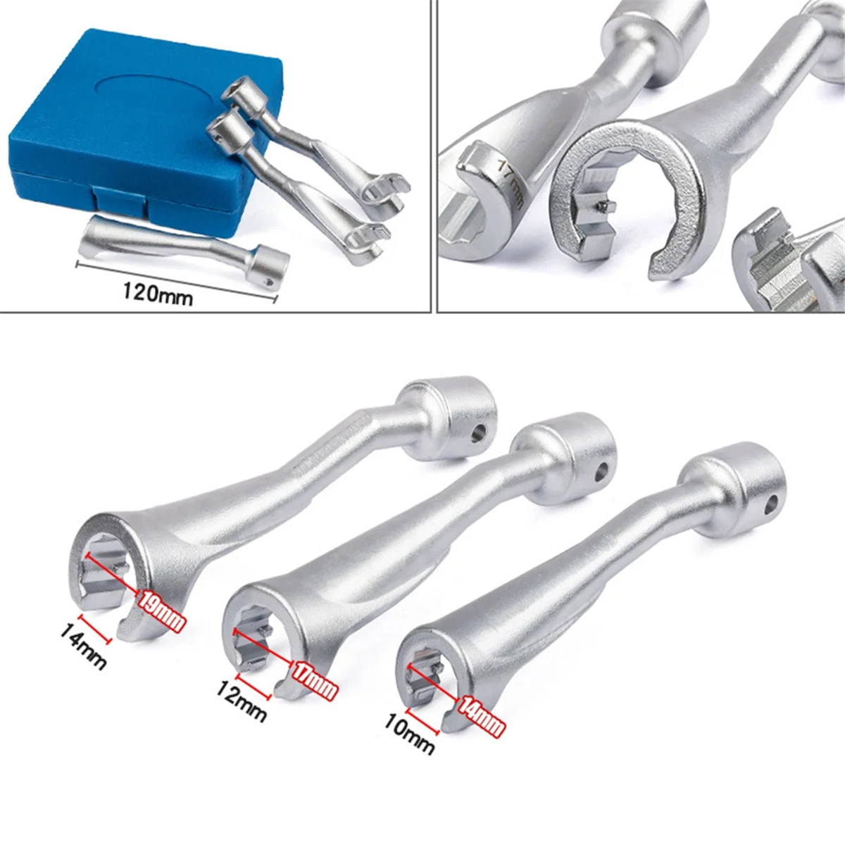 Для BMW VW MERCEDES BENZ комплект втулок линии топливной форсунки сенсорный ключ 14 17 19 мм с