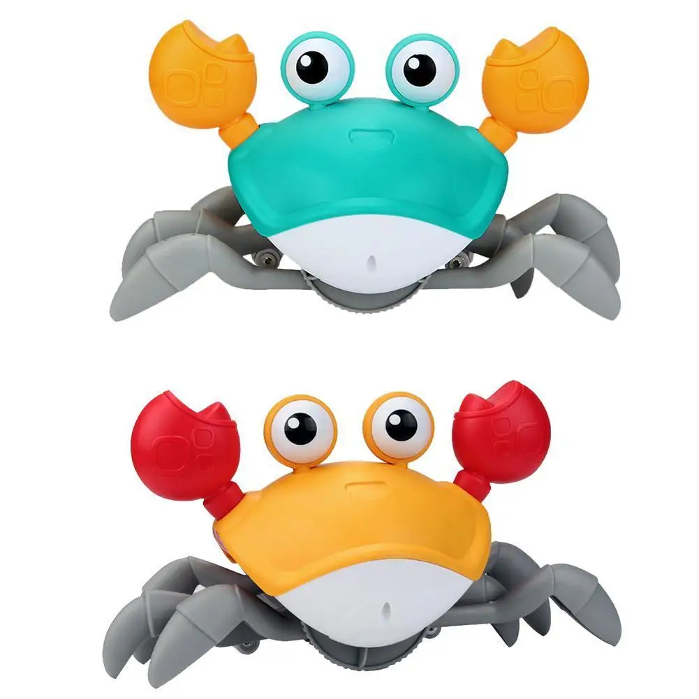

1 Pcs Cute Escape Induction Crab Toys Rechargeable Educational Toys with Music Kids Interactive Toys Improve Children's Interest
