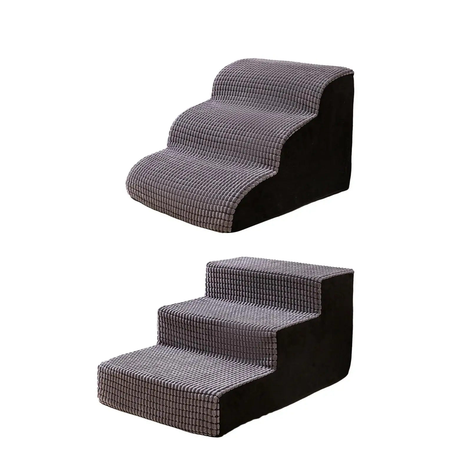 

Dog Stairs Ramps Pet Steps High Density 3 Steps Removable Cover Dogs Steps for
