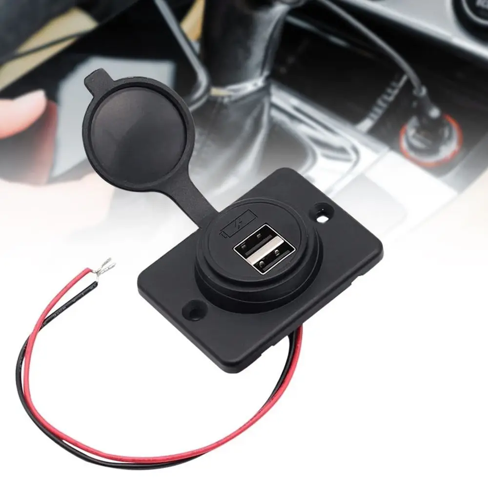 

Водонепроницаемое зарядное устройство для телефона с двумя USB-портами, 12 В, 24 В