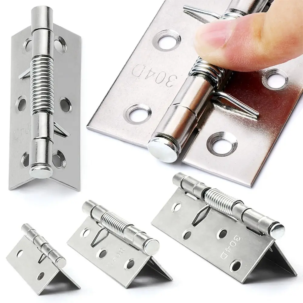 

1Pcs Cross Door Hinges Folding Automatic Rebound Cabinet Cupboard Door Hinges with Spring Furniture Hardware Window Accessories