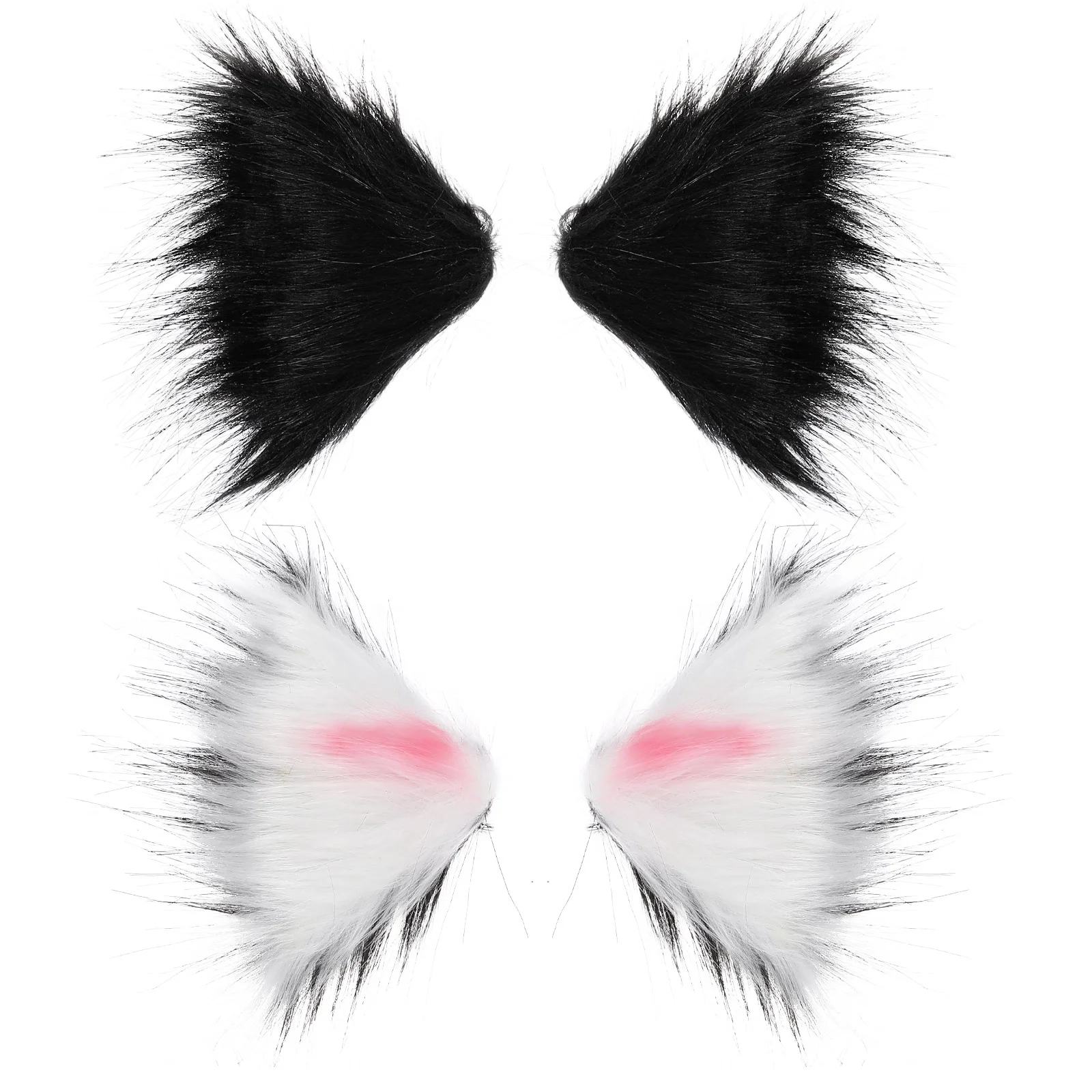 

2 Pairs Barrettes Hair Clips Simulation Hair Hair Clips