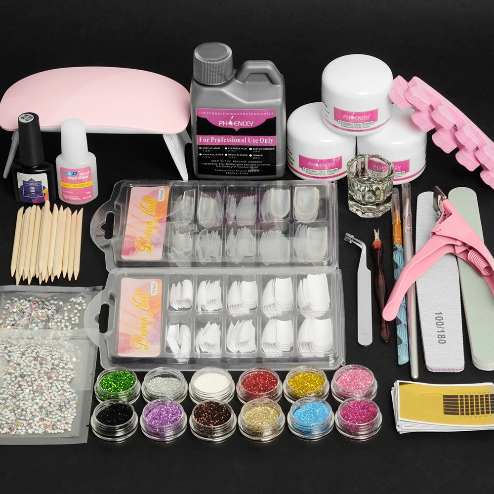 

Acrylic Nail Kit Nail Set Everything For Manicure Sets Acrylic Nails Complete Kit Nail Supplies For Professionals Kit Acrylic