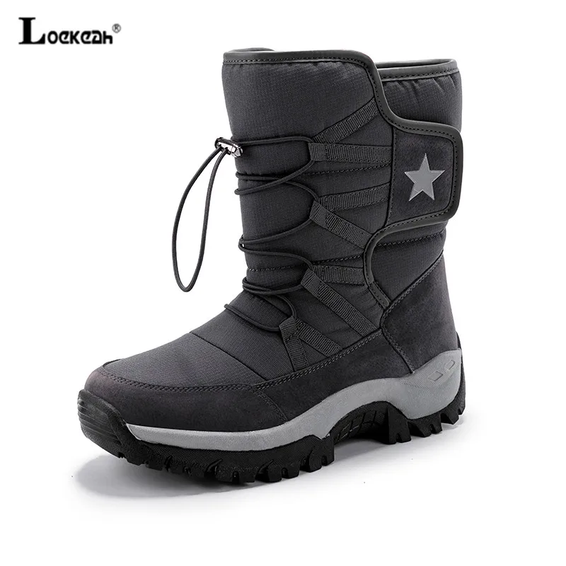 

Unisex Outdoor Winter Mountain Shoes Men Women Warm Comfortable Snow Boots Non Slip Hiking Tactical Plus Velvet Trekking Boots