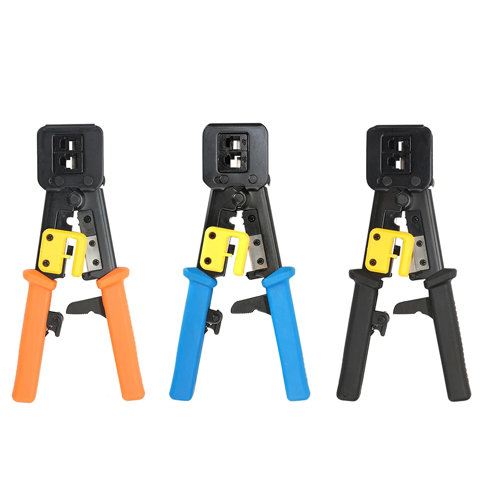 

RJ11/RJ45 Crystal Head Cable 6P 8P EZ Wire Stripper Cutter Crimper Automatic UTP/STP Terminal Crimping Stripping Pliers