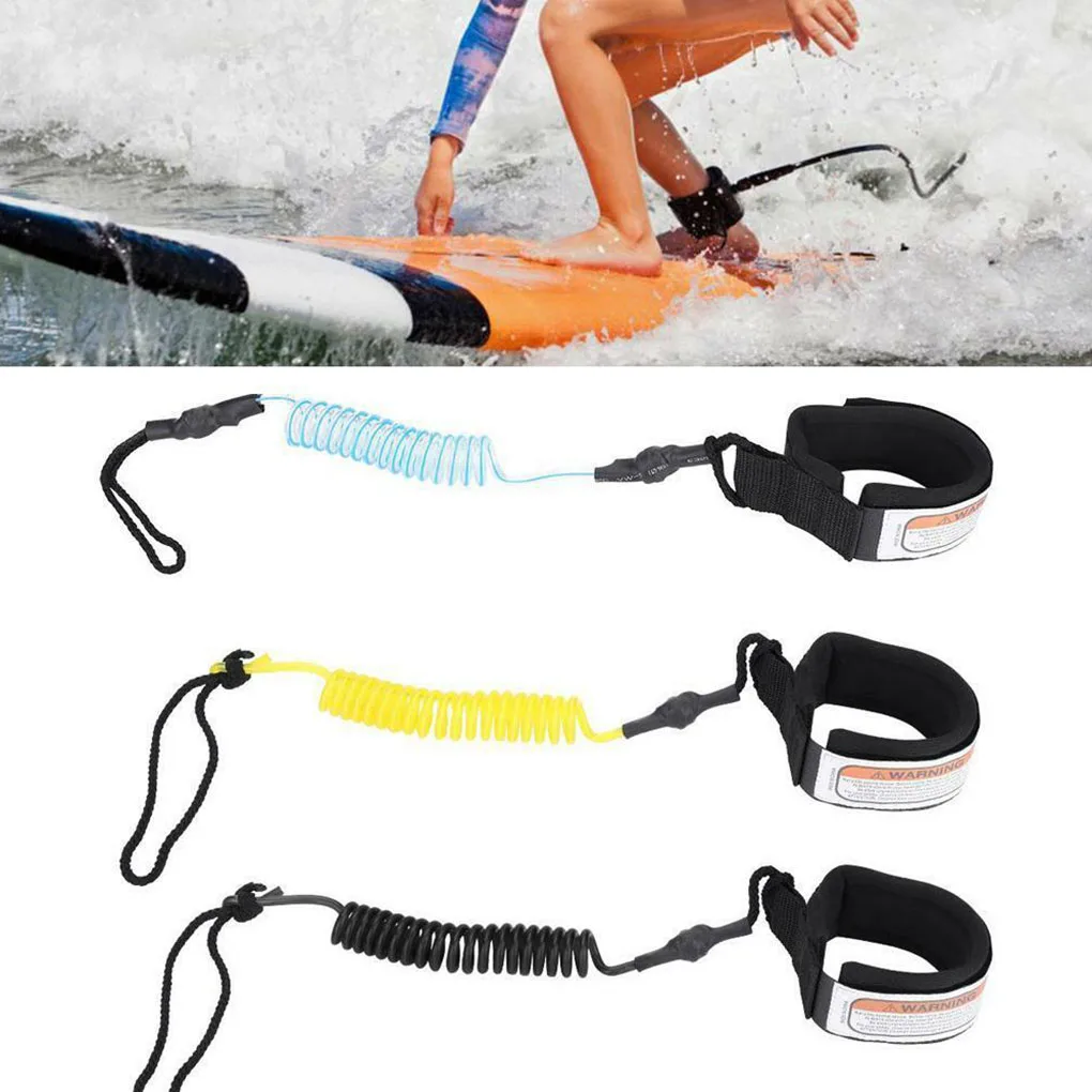 

Kayak Paddle Rope Anti-lost Coiled Spring Leash Surfboard Leg Foot Ankle Rope Surfing Accessory