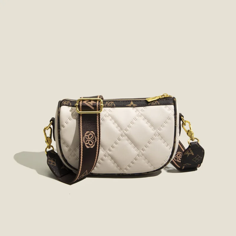 

Handbag Saddle Bag Women 2022 New Shoulder Bag Messenger Bag Wide Shoulder Strap Casual Fashion Crossbody Bags for Women