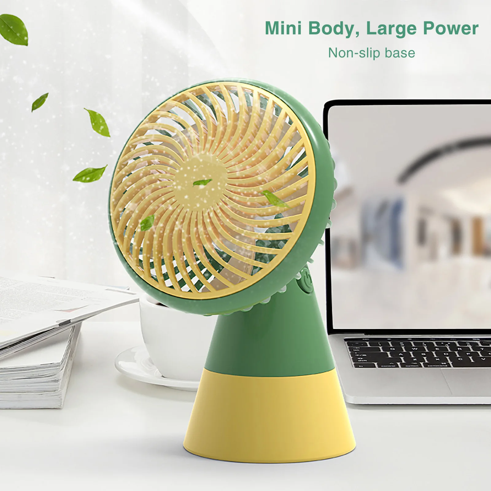 New Mini Desktop Fan USB Pocket Cooling Handheld Electric Fan 90° Adjustable Portable Ventilador Office Home Camping Gift