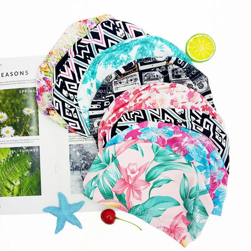 

Горячая Распродажа плавающая шапка s высокоэластичная прочная Женская Мужская однотонная шапка для купания s защищает уши длинные волосы с...