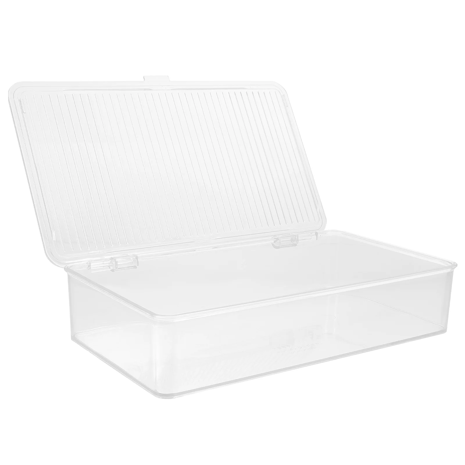 

Transparent Cutlery Box Storage Holder Multi-function Utensil Delicate Case Organizer Lid Supplies