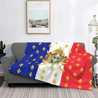 royal standard napoleon france flag blanket fleece soft flannel french empire coat of arms throw blankets for bed couch office