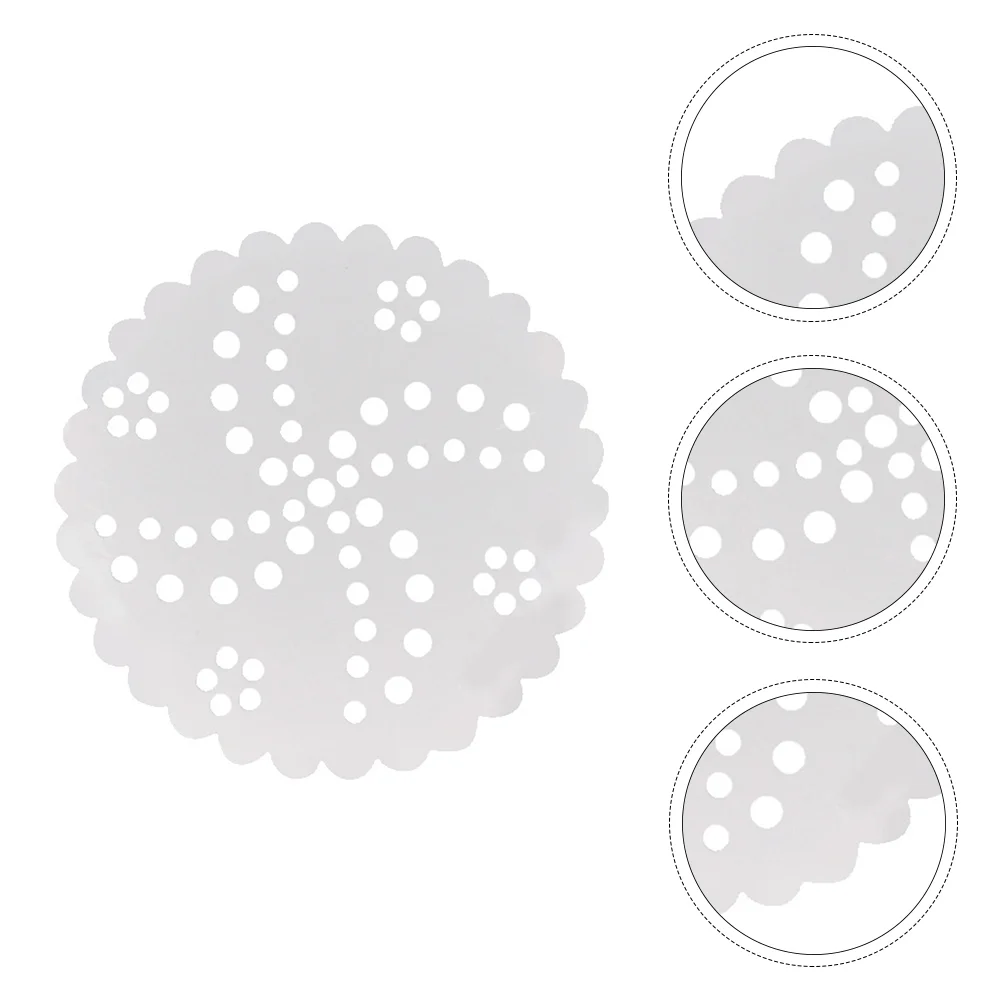 

500 Convenient And Practical Round Water-proof Paper Steamer Paper With Holes )