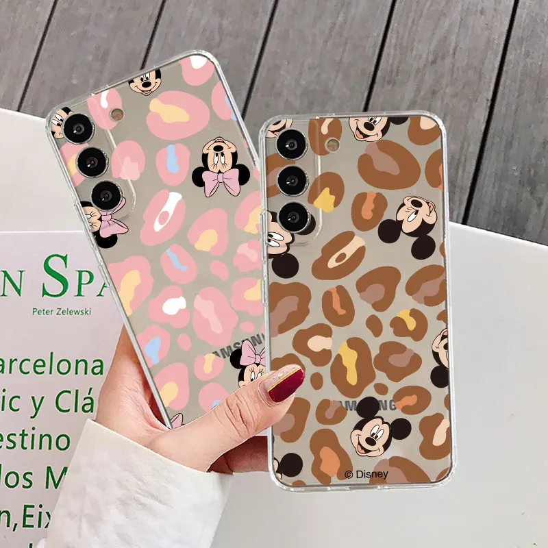 Фото Прозрачный чехол с Микки Маусом для Samsung Galaxy S23 S22 S20 FE S21 S10 S9 Plus Note 20 Ultra 10 Lite, мягкий чехол для телефона из ТПУ №4