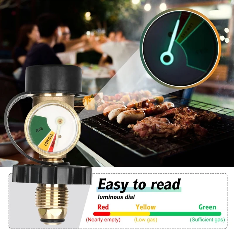 Подходит для POL пропановый резервуар адаптер с манометром преобразует LP