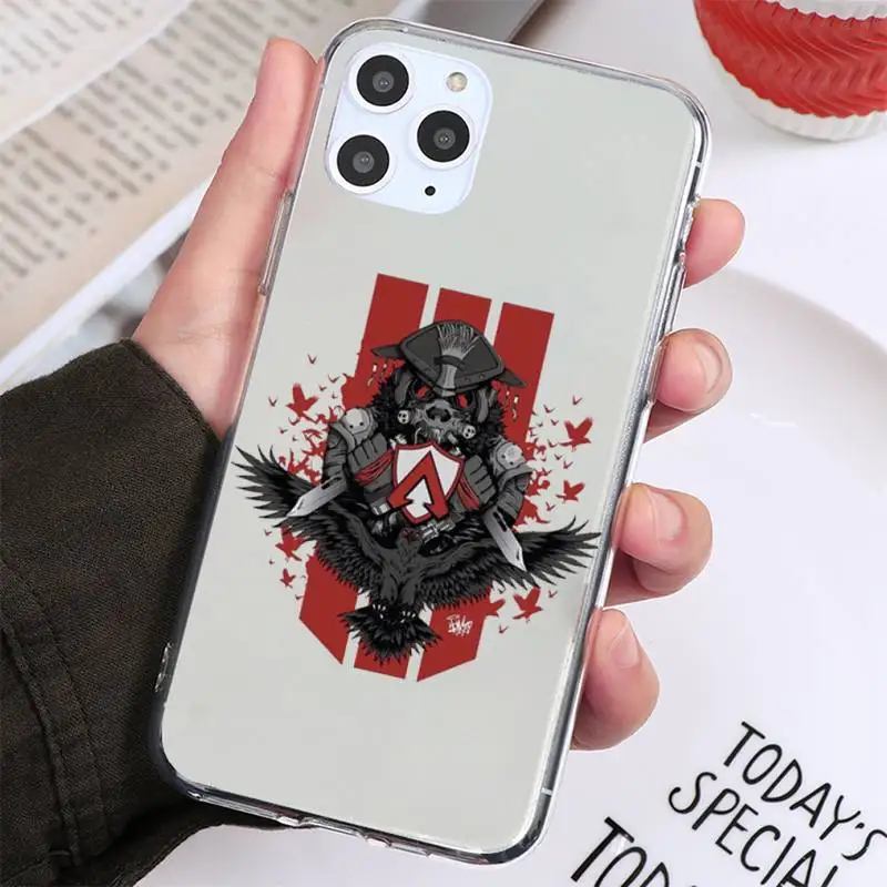 hot game apex legends phone case for iphone 13 12 11 8 7 plus mini x xs xr pro max transparent soft free global shipping