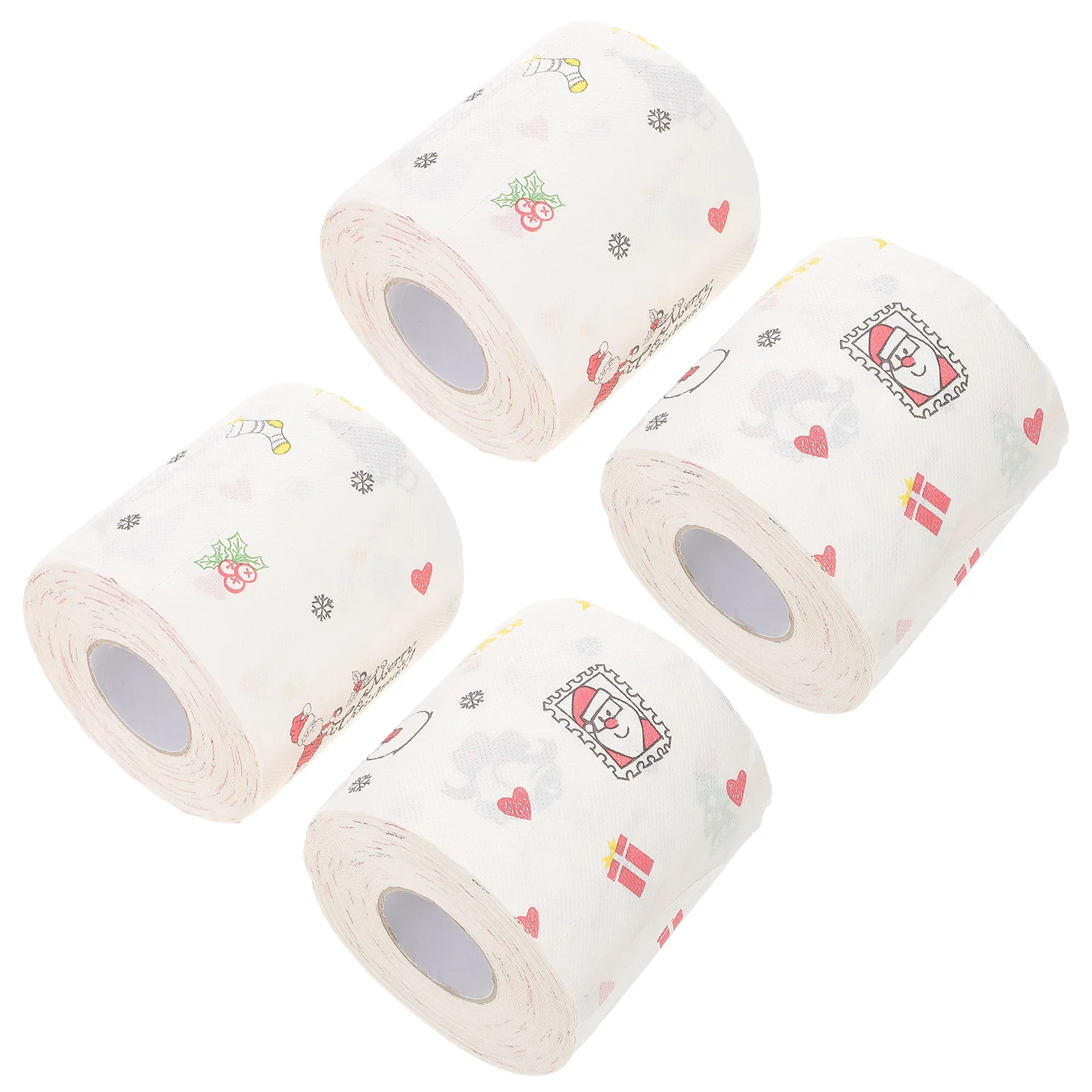 

Paper Toilet Christmas Tissue Funny Napkin Rolls Roll Merry Holidayparty Santa Decoration Printed Tissues Claus Kitchen Prints