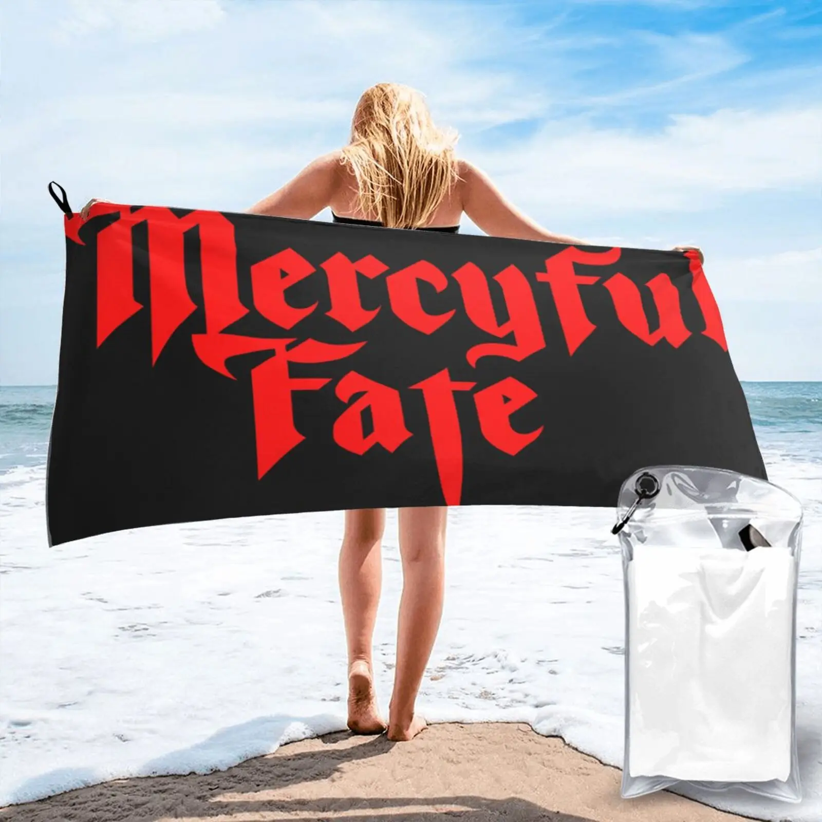 

Mercyful Fate женское пляжное полотенце с тяжелым металлическим ремешком, косметическое полотенце, махровое полотенце для дома, банный халат, жен...