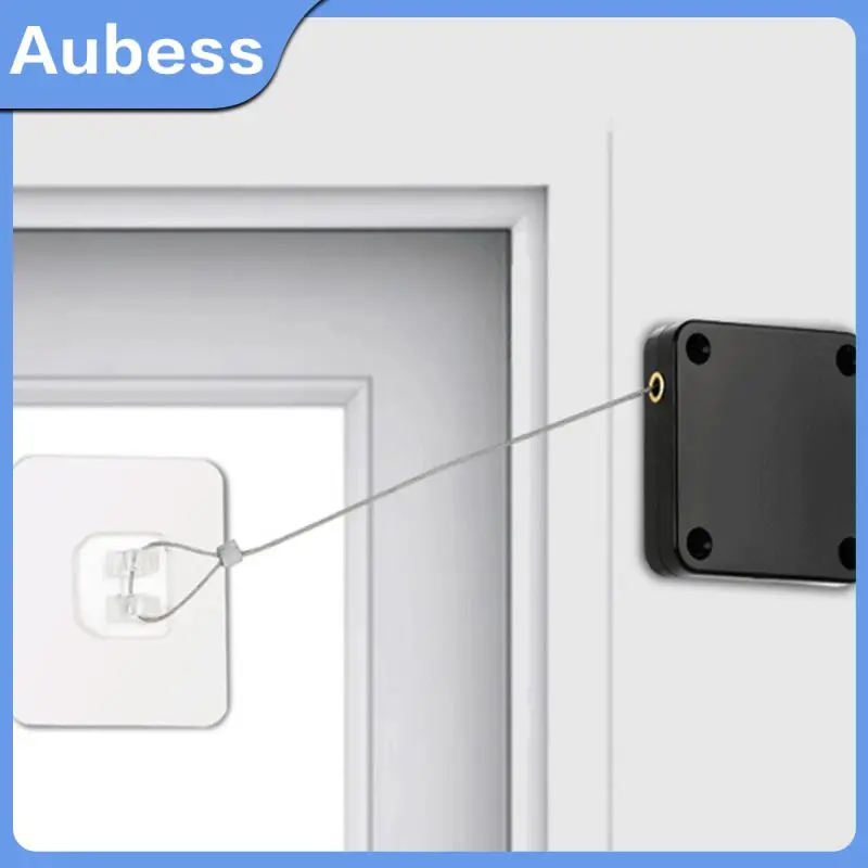 

For Office Kitchen Bathroom Bedroom Doors Door Stopper Automatically No Punching Rawstring Door Closer Bracket 500/800/1000g