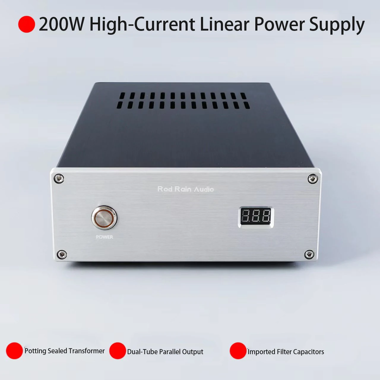 Фото Линейный блок питания HiFi Audio 200 Вт, регулируемый, для NAS, HDD-корпусов, роутеров, герметичный, с трансформатором, из чистой меди №2