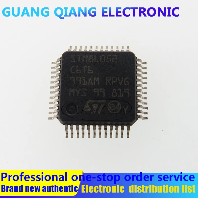 Микроконтроллер STM8L052C6T6 IC 8BIT 32KB FLASH 48lqfp, 1 шт.