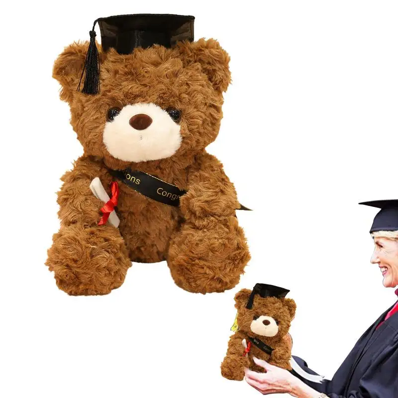 

Graduation Brown Bear Plush Cute Plush Bear With Grad Stuffed Animal Bear With Grad For Middle High School University College